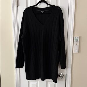 Black V-Neck Sweater